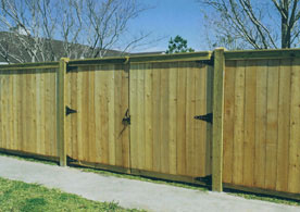 Custom wood gate