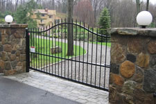 Custom ornamental-iron gate